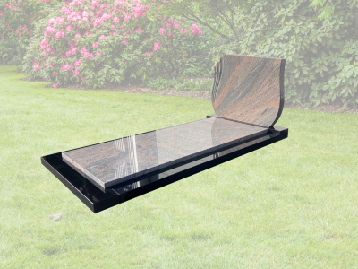 Grafsteen met waaier